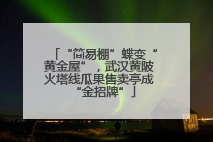 “简易棚”蝶变“黄金屋”，武汉黄陂火塔线瓜果售卖亭成“金招牌”