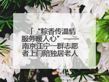 “粽香传温情 服务暖人心”——南京江宁一群志愿者上门陪独居老人包粽子送去节日的欢乐