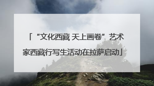 “文化西藏 天上画卷”艺术家西藏行写生活动在拉萨启动