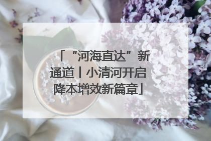 “河海直达”新通道丨小清河开启降本增效新篇章