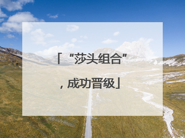 “莎头组合”，成功晋级