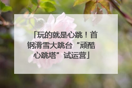 玩的就是心跳！首钢滑雪大跳台“顽酷心跳塔”试运营