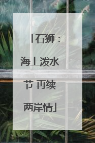 石狮：海上泼水节 再续两岸情