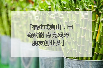 福建武夷山：电商赋能 点亮残障朋友创业梦