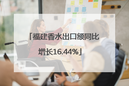 福建香水出口额同比增长16.44%