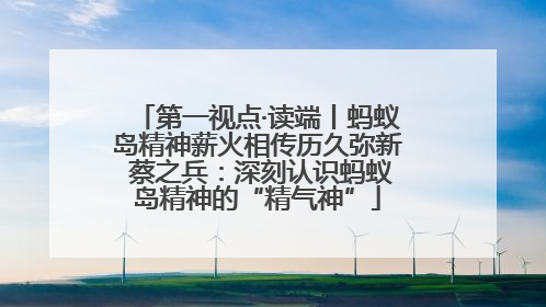 第一视点·读端丨蚂蚁岛精神薪火相传历久弥新 蔡之兵：深刻认识蚂蚁岛精神的“精气神”