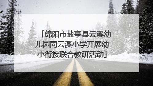绵阳市盐亭县云溪幼儿园同云溪小学开展幼小衔接联合教研活动