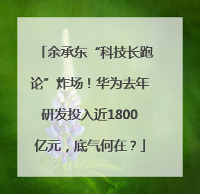 余承东“科技长跑论”炸场！华为去年研发投入近1800亿元，底气何在？