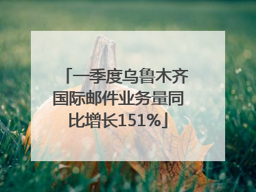 一季度乌鲁木齐国际邮件业务量同比增长151%