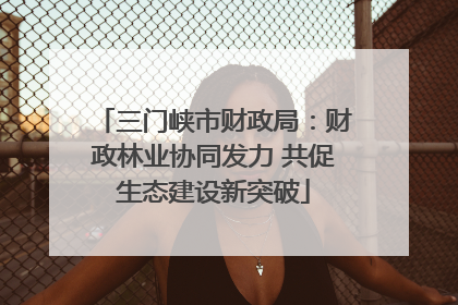 三门峡市财政局：财政林业协同发力 共促生态建设新突破