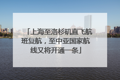 上海至洛杉矶直飞航班复航，至中亚国家航线又将开通一条