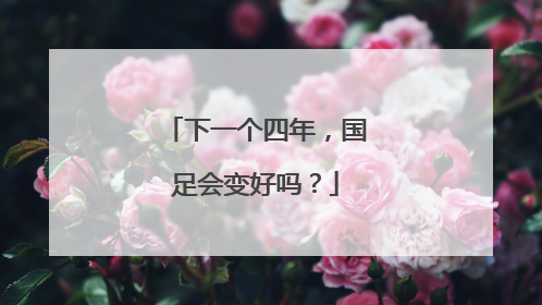 下一个四年，国足会变好吗？