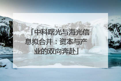 中科曙光与海光信息拟合并：资本与产业的双向奔赴