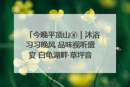 今晚平顶山⑧｜沐浴习习晚风 品味视听盛宴 白龟湖畔·草坪音乐会激情上演