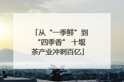 从“一季鲜”到“四季香” 十堰茶产业冲刺百亿