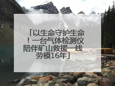 以生命守护生命！一台气体检测仪陪伴矿山救援一线劳模16年