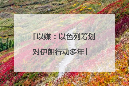 以媒：以色列筹划对伊朗行动多年