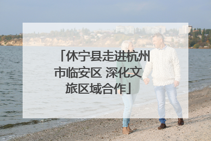 休宁县走进杭州市临安区 深化文旅区域合作