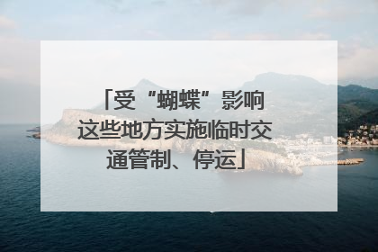 受“蝴蝶”影响 这些地方实施临时交通管制、停运