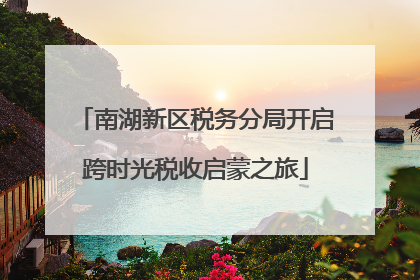 南湖新区税务分局开启跨时光税收启蒙之旅