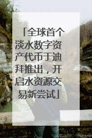 全球首个淡水数字资产代币于迪拜推出，开启水资源交易新尝试