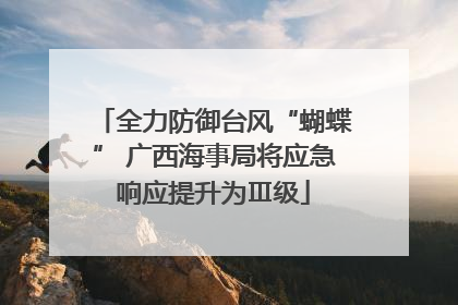 全力防御台风“蝴蝶” 广西海事局将应急响应提升为Ⅲ级
