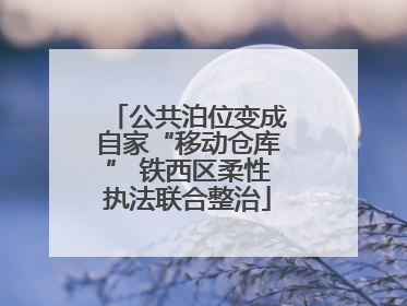 公共泊位变成自家“移动仓库” 铁西区柔性执法联合整治