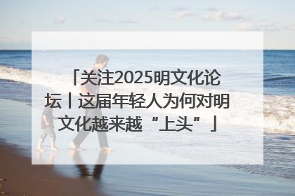 关注2025明文化论坛丨这届年轻人为何对明文化越来越“上头”