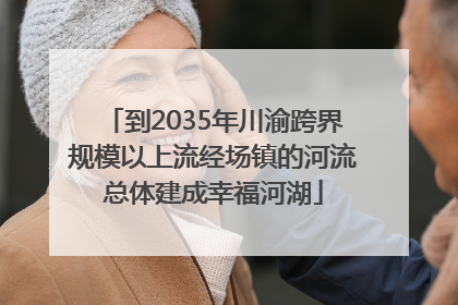 到2035年川渝跨界规模以上流经场镇的河流总体建成幸福河湖