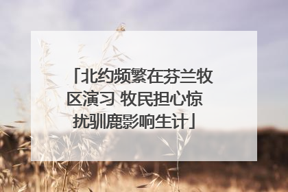 北约频繁在芬兰牧区演习 牧民担心惊扰驯鹿影响生计