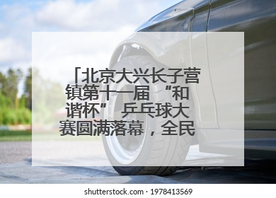 北京大兴长子营镇第十一届 “和谐杯” 乒乓球大赛圆满落幕，全民运动热潮涌动