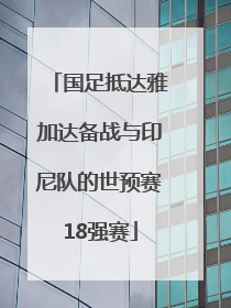 国足抵达雅加达备战与印尼队的世预赛18强赛