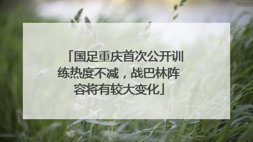 国足重庆首次公开训练热度不减，战巴林阵容将有较大变化