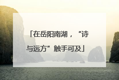 在岳阳南湖，“诗与远方”触手可及