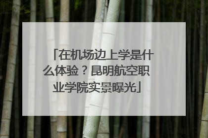在机场边上学是什么体验？昆明航空职业学院实景曝光