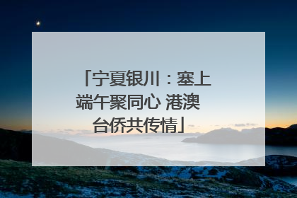 宁夏银川：塞上端午聚同心 港澳台侨共传情