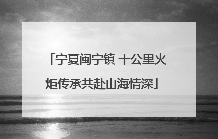 宁夏闽宁镇 十公里火炬传承共赴山海情深
