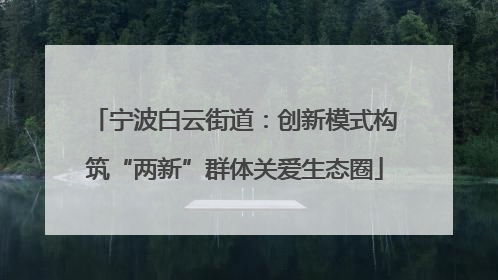 宁波白云街道：创新模式构筑“两新”群体关爱生态圈