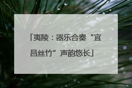夷陵：器乐合奏“宜昌丝竹”声韵悠长