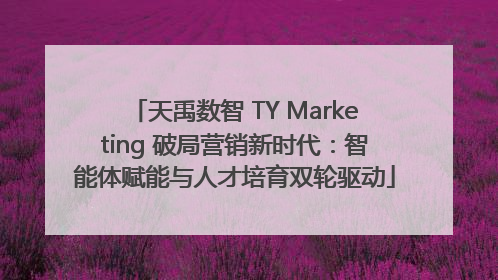 天禹数智 TY Marketing 破局营销新时代：智能体赋能与人才培育双轮驱动