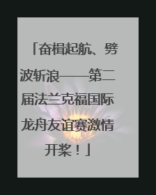 奋楫起航、劈波斩浪——第二届法兰克福国际龙舟友谊赛激情开桨！