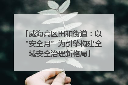 威海高区田和街道：以“安全月”为引擎构建全域安全治理新格局