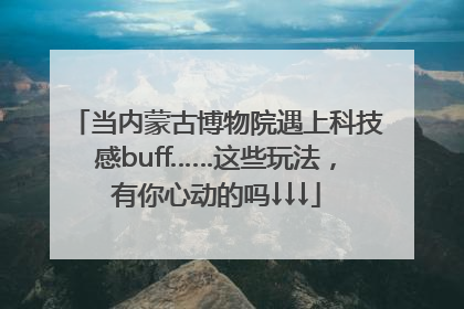 当内蒙古博物院遇上科技感buff……这些玩法，有你心动的吗↓↓↓