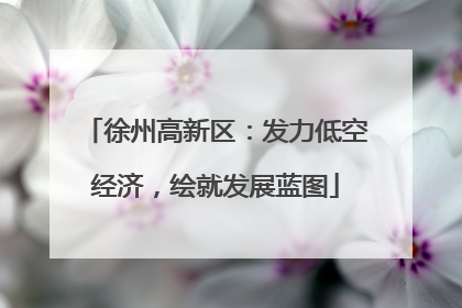 徐州高新区：发力低空经济，绘就发展蓝图