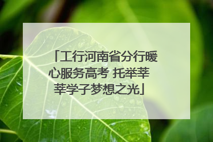 工行河南省分行暖心服务高考 托举莘莘学子梦想之光