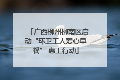 广西柳州柳南区启动“环卫工人爱心早餐” 惠工行动
