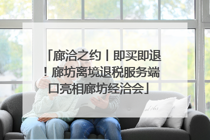 廊洽之约丨即买即退！廊坊离境退税服务端口亮相廊坊经洽会