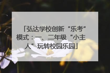 弘达学校创新“乐考”模式：一、二年级“小主人”玩转校园乐园
