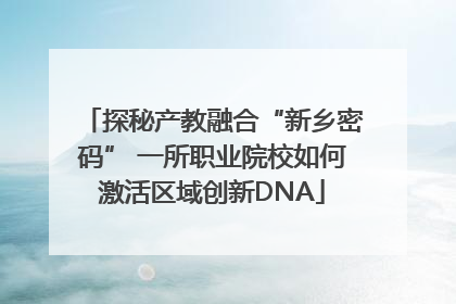 探秘产教融合“新乡密码” 一所职业院校如何激活区域创新DNA