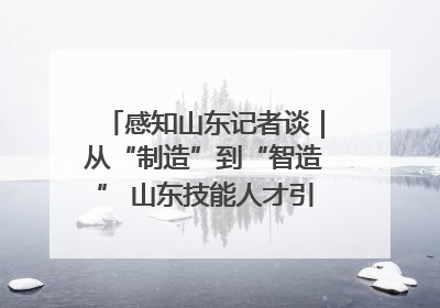 感知山东记者谈｜从“制造”到“智造” 山东技能人才引领产业升级